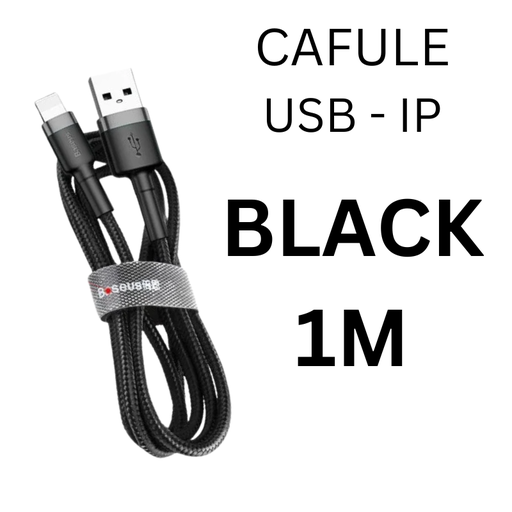 [BAS010366L10XBLK] USB to iOS - Cafule Cable - CALKF - Baseus - 1M - Black