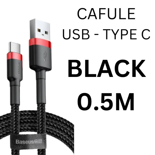 [BAS010367L07XBLK] USB to Type C Cafule Cable - CALKF - Baseus - 0.5M - Black