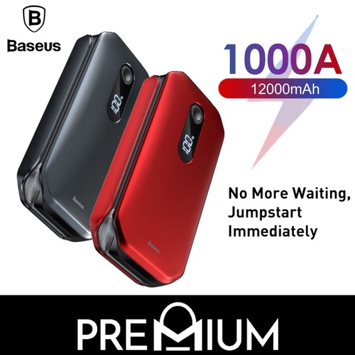 [BAS206XXXC11XBLK] Super Energy Pro Car Jump Starter - CRJS03-01 - Baseus - 12000mAh - Black