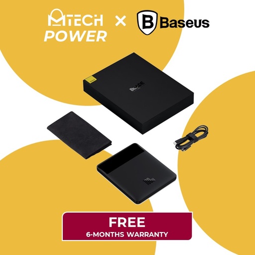 [BAS291XXXC07XBLK] Blade 100W Type C Power Delivery Power Bank - Baseus - 20000mAh - Black