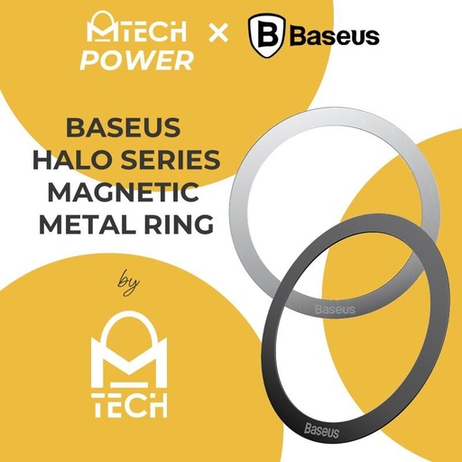 [BAS309XXXXXXXBLK] Halo Series Magnetic Metal Ring - Baseus - Black