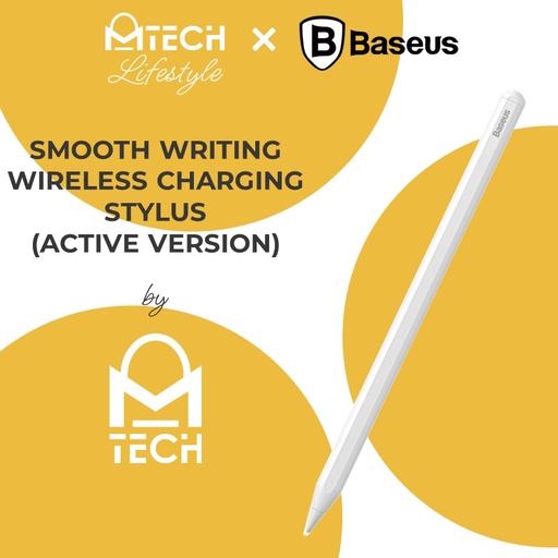 [BAS314XXXXXXXWHT] Smooth Writing Wireless Charging Stylus (Active Version) - BS-PS002 - Baseus - White