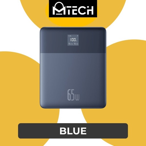 [BAS321XXXC11XBLU] Blade2 65W Fast-Charging Power Bank with Digital Display Intelligent Edition - Baseus - 12000mAh - Blue