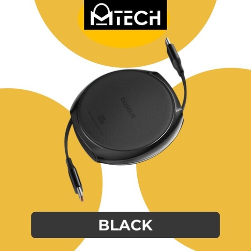 [BAS323600L10XBLK] Type C to Type C 100W Pathfinder Series Free2Draw Fast Charging Data Cable - Baseus - 1M - Black