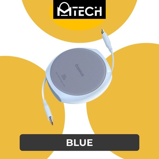 [BAS323600L10XBLU] Type C to Type C 100W Pathfinder Series Free2Draw Fast Charging Data Cable - Baseus - 1M - Blue
