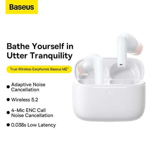 [BAS326XXXXXXXWHT] [EOL][DSC] True Wireless Earphones - Bowie M2+ - Baseus - White