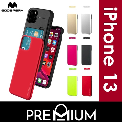 [GPY008604XXXXBLK] iPhone 14 / 13 Sky Slide - Goospery - Black