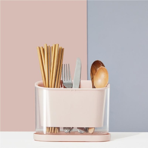 [HED007XXXXXXXPNK] [DSC] Two Layer Utensils Holder - HEDO - Pink