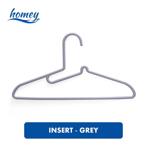 [HED019XXXXXXXGRY] Hanger with Insert - HDC1027 - HEDO - Grey