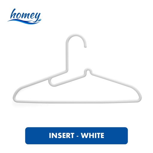 [HED019XXXXXXXWHT] Hanger with Insert - HDC1027 - HEDO - White