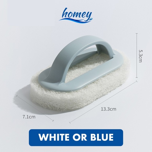 [HED042XXXXXXWHBL] Scrubber with Handle - HDA3039 - HEDO - White or Blue