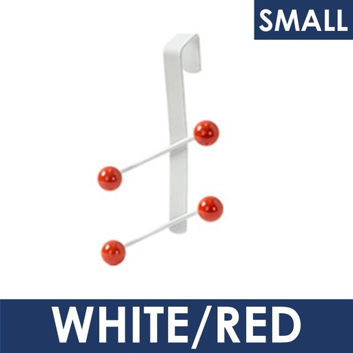 [HED080XXXB01WHRD] Door-Hanging Hooks - LSSN33 - HEDO - Small - White or Red