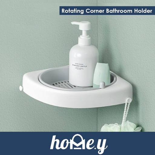 [HED084XXXXXXWHGR] Rotating Corner Bathroom Holder - WY10 - HEDO - White or Grey