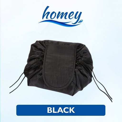 [HMY042XXXXXXXBLK] MagicMakeup Drawstring Bag - Homey - Black