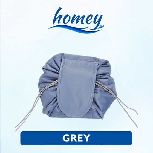 [HMY042XXXXXXXDGY] MagicMakeup Drawstring Bag - Homey - Dark Grey