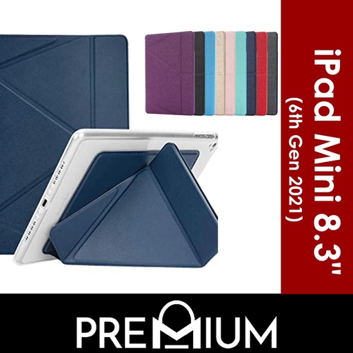 [LFR011486XXXXDBL] Apple iPad Pro 11 in 2nd (2020) 3rd (2021) Gen) Transformer Series - Logfer - Dark Blue