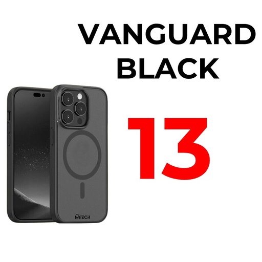 [MTC012548XXXXBLK] iPhone 13 - 6.1" MTech Vanguard Mag Armour Case - MTech - Black