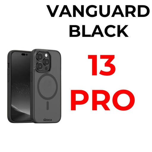 [MTC012549XXXXBLK] iPhone 13 Pro - 6.1" Mtech Vanguard Mag Armour Case - OEM - Black