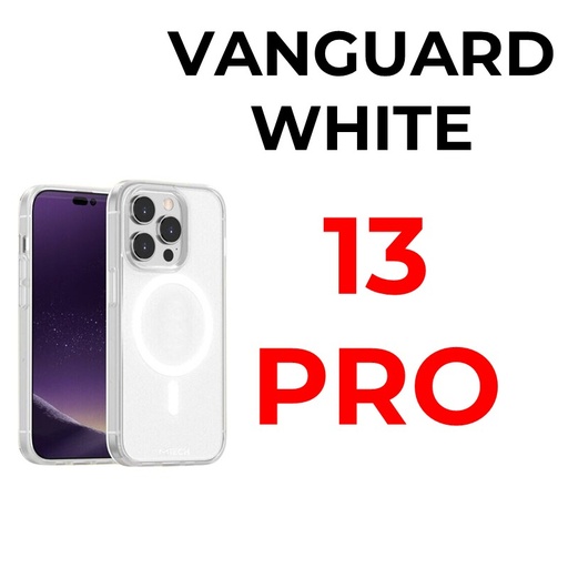 [MTC012549XXXXWHT] iPhone 13 Pro - 6.1" Mtech Vanguard Mag Armour Case - OEM - White
