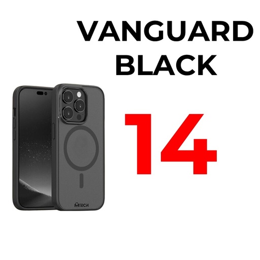 [MTC012604XXXXBLK] iPhone 14 / 13 MTech Vanguard Mag Armour Case - MTech - Black