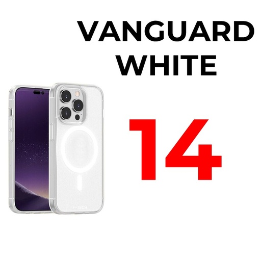 [MTC012604XXXXWHT] iPhone 14 / 13 MTech Vanguard Mag Armour Case - MTech - White