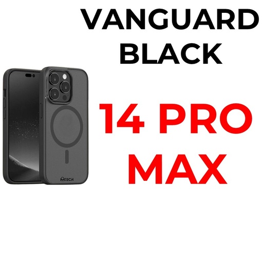 [MTC012607XXXXBLK] iPhone 14 Pro Max 6.7 in MTech Vanguard Mag Armour Case - MTech - Black