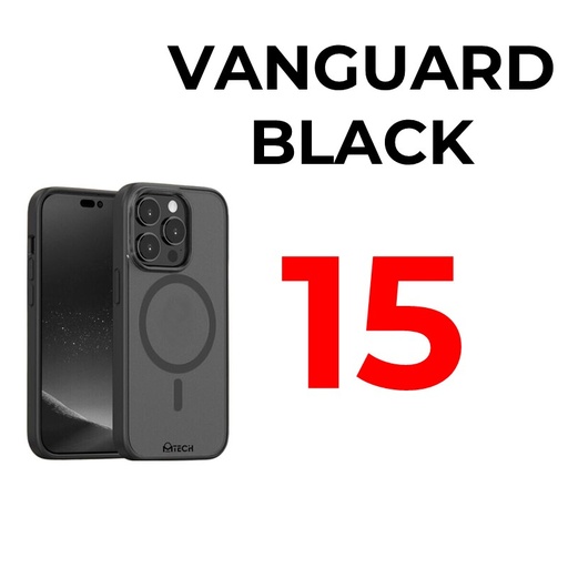 [MTC012663XXXXBLK] iPhone 15 6.1 in MTech Vanguard Mag Armour Case - MTech - Black