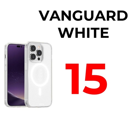 [MTC012663XXXXWHT] iPhone 15 6.1 in MTech Vanguard Mag Armour Case - MTech - White
