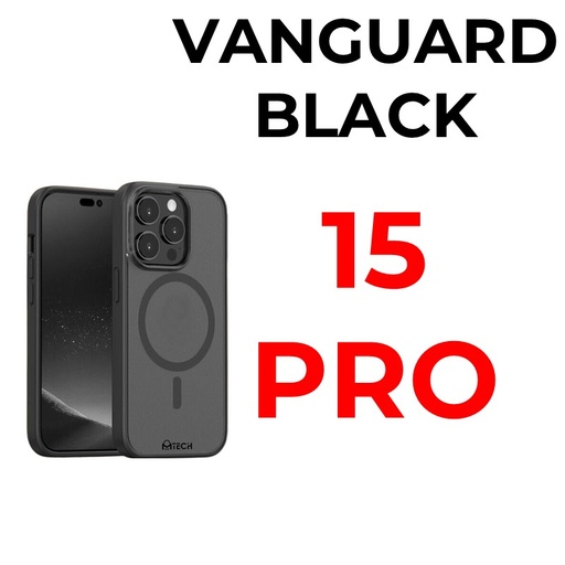 [MTC012664XXXXBLK] iPhone 15 Pro 6.1 in MTech Vanguard Mag Armour Case - MTech - Black
