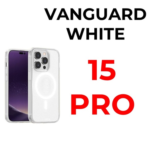 [MTC012664XXXXWHT] iPhone 15 Pro 6.1 in MTech Vanguard Mag Armour Case - MTech - White