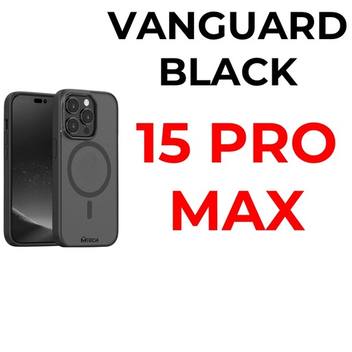 [MTC012665XXXXBLK] iPhone 15 Pro Max 6.7 in MTech Vanguard Mag Armour Case - MTech - Black