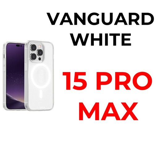 [MTC012665XXXXWHT] iPhone 15 Pro Max 6.7 in MTech Vanguard Mag Armour Case - MTech - White