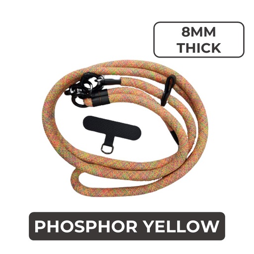[MTC029XXXXXX0281] [EOL][DSC] Universal Series -  Crossbody Flexi Adjustable Lanyard (8mm) - MTech - Phosphor Yellow