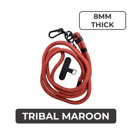 [MTC029XXXXXX0305] [DSC] Universal Series -  Crossbody Flexi Adjustable Lanyard (8mm) - MTech - Tribal Maroon