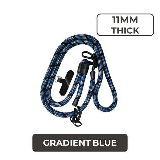 [MTC032XXXXXX0273] Universal Series - Crossbody Adjustable Strap With Thin Tag (11mm) - MTech - Gradient Blue