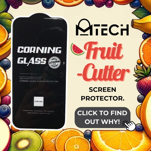 [XXX928549T02XBLK] iPhone 14 /13 / 13 Pro Corning Vanguard Screen Protector - MTech - Clear - Black