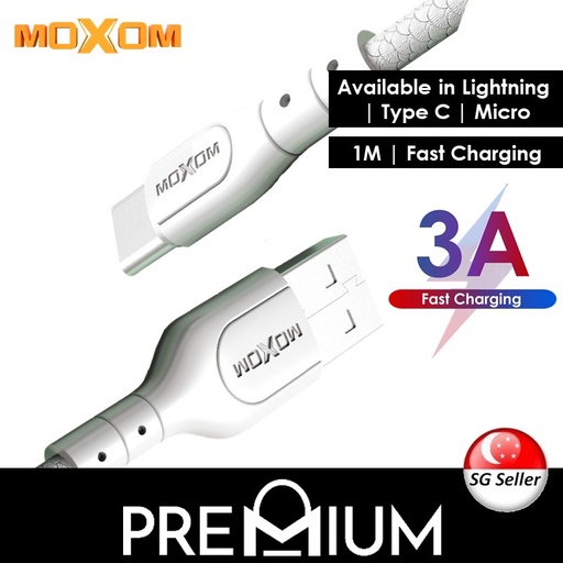[MXM017367L11XBLK] [EOL][DSC] USB to Type C Lite Data Cable - MX-CB70 - MOXOM - 1.2M - Black