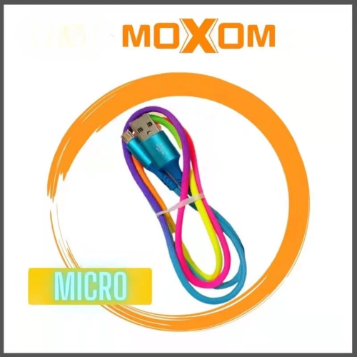 [MXM018205L100181] USB to Micro Rainbow Data Cable - MX-CB100 - MOXOM - 1M - Rainbow