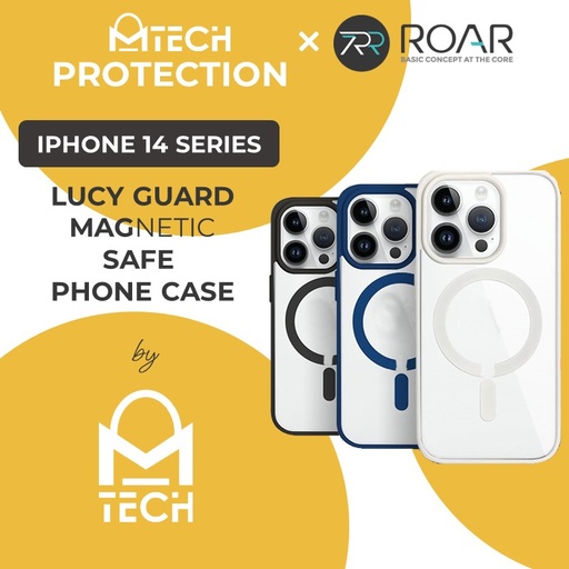 [RAR017604XXXXBLK] iPhone 14 / 13 Lucy Guard Magsafe Case - ROAR - Black