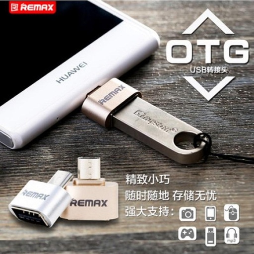 [RMX137460XXXXGLD] [DSC] USB to Micro - OTG - RA-OTG REMAX - Female USB to Micro - Gold