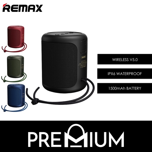 [RMX539XXXXXXXBLU] [DSC] Bluetooth Speaker Deep Bass - RB-M56 - REMAX - Blue