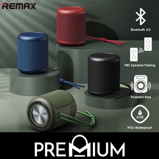 [RMX539XXXXXXXRED] Bluetooth Speaker Deep Bass - RB-M56 - REMAX - Red