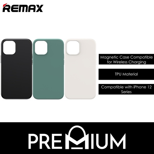 [RMX541528XXXXWHT] [DSC] iPhone 12 or 12 Pro 6.1 in Kellen Series Magsafe Magnetic Case - RM-1695 - REMAX - White