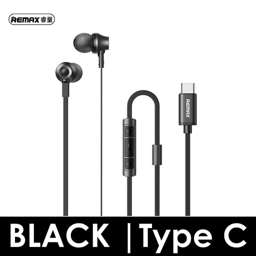 [RMX592XXXXXXTRBK] Wire Earphone - RM-610Da - REMAX - Tarnish Black