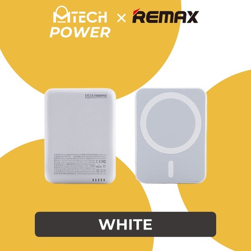 [RMX641XXXC03XWHT] [EOL][DSC] Fantasy Series 20W PD+QC Magnetic Wireless Charging Power Bank - RPP-509 - REMAX - 5000mAh - White