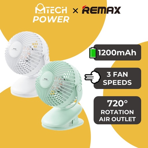 [RMX683XXXXXXXBLU] Bobbol Planet Table Clip Fan - F11 - REMAX - Blue