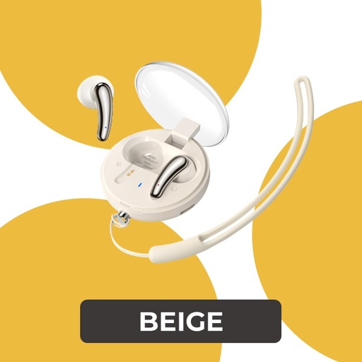 [RMX686XXXXXXXBGE] [EOL][DSC] Elves Series Clear True Wireless Earbuds for Music & Call - ClearBuds C1 - REMAX - Beige