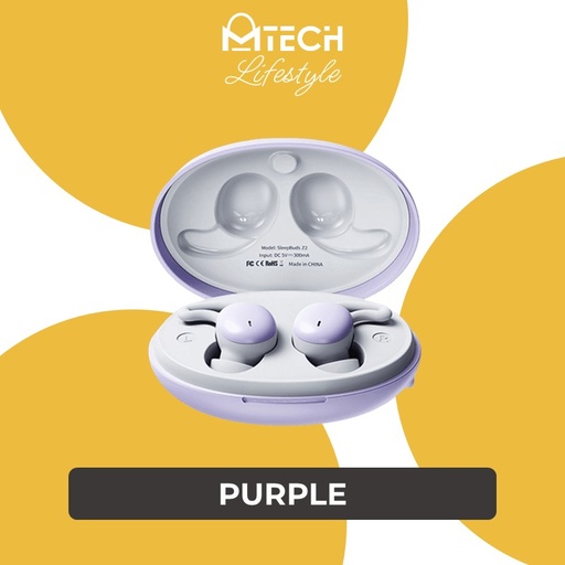 [RMX689XXXXXXXPUP] Dreamer Series True Wireless Music Earbuds - SleepBuds Z2 - REMAX - Purple