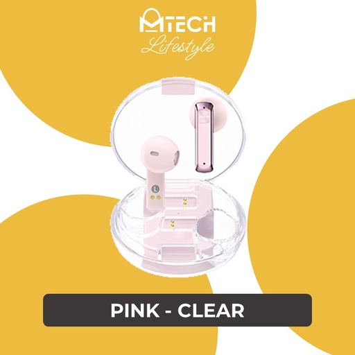 [RMX690XXXXXXXPNK] Linung Series Clear True Wireless Earbuds for Music & Call - ClearBuds C2 - REMAX - Pink