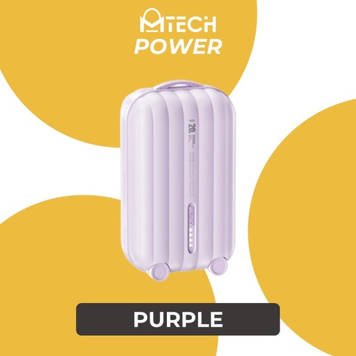 [RMX695XXXC06XPUP] [EOL][DSC] Bagcase 20W PD+QC Fast Charging Power Bank - RPP-595 - REMAX - 10000mAh - Purple